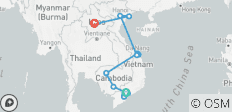  Circuit de 19 jours Vietnam- Laos- Cambodge - 16 destinations 