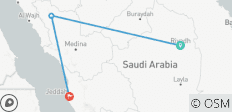  Les hauts lieux de l\'Arabie saoudite - Circuit accompagné dans des hôtels 4 étoiles - Plan avec petit-déjeuner - 3 destinations 