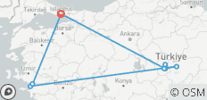  Merveilles turques : Un voyage de découverte de 7 jours - 14 destinations 