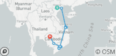  Meilleur circuit de 14 jours au Vietnam et au Cambodge - 15 destinations 