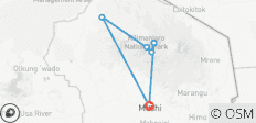  Shira 9 dagen Route. (Accommodatie&amp;vervoer zijn inbegrepen) - 7 bestemmingen 