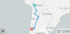  De La Paz à Santiago via Uyuni (21 jours/20 nuits) - 9 destinations 