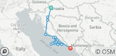  Inselhüpfen und Mietwagenrundreise Kroatien - 14 Tage über Land und Meer - 14 Destinationen 
