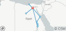  Oude wonderen van Egypte – Caïro, Alexandrië, de Witte Woestijn, een Nijl-cruise &amp; Hurghada – incl. binnenlandse vlucht – 14 dagen - 12 bestemmingen 