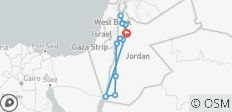  Jordan Explorer Group Tour - 8 Days - 12 destinations 