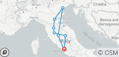  Italy: Rome, Assisi, Siena, Florence, Bologna, Venice, Montepulciano, Vatican city – 8 days - 9 destinations 