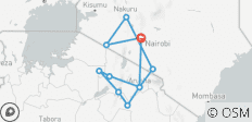  Safaris en groupe en Tanzanie et au Kenya, aller-retour, 12 jours - 11 destinations 