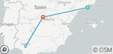  Tour Privado de España de 7 Días Hecho a Medida con Salida Diaria y Guía Privado - 4 destinos 