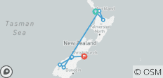  【Nouvelle-Zélande】 Circuit de 13 jours en Nouvelle-Zélande sur l\'île du Nord et l\'île du Sud - 9 destinations 