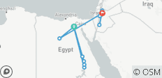  Egypt and Jordan Charms: 14-Day Tour with, Nile Cruise, White Desert, Petra and Dead Sea - 14 destinations 