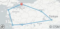  Zeitlose Städte in modernen Verkehrsmitteln: Türkei Entfesselt - 10 Tage - 7 Destinationen 