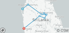  Sri Lanka Wildlife Tour - 9 destinations 