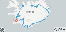  Island Ringstraße Kleingruppenreise - 6 Tage - 30 Destinationen 