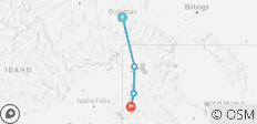  Privéreis naar Yellowstone &amp; Grand Teton National Park – hotel-accommodatie – 5 dagen - 4 bestemmingen 