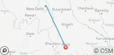  Jaipur/Agra Private One-Way Transfer - 2 destinations 