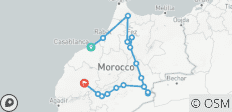  10 Tage Marokko Tour von Casablanca nach Marrakesch über Chefchaouen und Fes - 18 Destinationen 