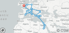  Ultimate European (Egypt, Start London, 45 Days) - 58 destinations 