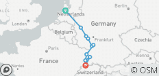  Le Rhin romantique pour les amateurs de vin (vers le sud) 2025 - 10 destinations 
