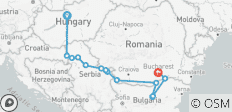  Découverte des Balkans avec 1 nuit à Bucarest (2025) - 14 destinations 