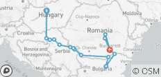  Découverte des Balkans avec 1 nuit à Bucarest et 2 nuits en Transylvanie (2025) - 17 destinations 