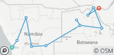  Reis van Namibië naar de Watervallen - incl. accommodatie - 12 dagen - 12 bestemmingen 