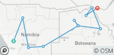  Van Namibië naar de Watervallen - 12 dagen - 11 bestemmingen 