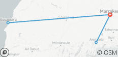  Découvrez Marrakech, les Treks dans l\'Atlas et la côte - 5 jours - 5 destinations 