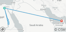  Egipto y Dubái: una exploración de 11 días - 7 destinos 