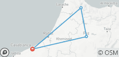  Circuito de lujo al norte de Marruecos - 6 días - 4 destinos 