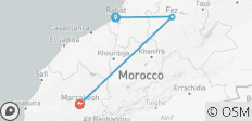  Circuit des villes impériales du Maroc - 7 jours - 3 destinations 