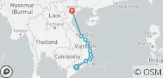  Cycling Vietnam Saigon - Hanoi - 10 destinations 