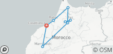  8 Tage Marokko Imperial Cities Tour: Casablanca, Rabat, Chefchaouen, Fes &amp; Marrakech - 8 Destinationen 