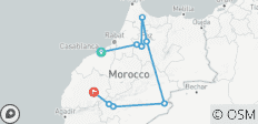  Grand Tour: Casablanca, Meknes, Chefchaouen, Fes, Sahara Desert, Marrakech - 8 Days - 9 destinations 