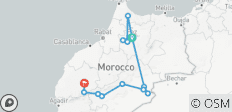  Villes marocaines et Sahara - 8 jours - 13 destinations 