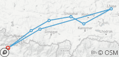  Rondreis van Kathmandu naar Lhasa &amp; terug - 8 bestemmingen 