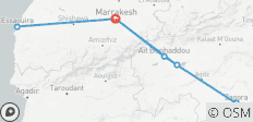  Marrakech, visite rapide du désert et Essaouira - 8 jours - 7 destinations 
