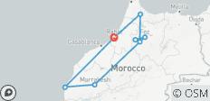  Grand Tour du Maroc depuis Rabat : Villes impériales et villes côtières - 9 jours - 8 destinations 
