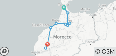  Maroc du Nord au Sud : Villes et Treks dans l\'Atlas - 9 jours - 10 destinations 