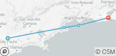  Toute la côte verte de Sao Paulo à Rio, avec les zones maritimes autour de Rio - 4 destinations 
