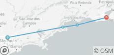  The entire Green Coast from Sao Paulo to Rio, with sea areas around Rio - 4 destinations 