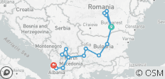  From Romania to Albania - 4 countries in 12 days - PRIVATE TOUR - 16 destinations 