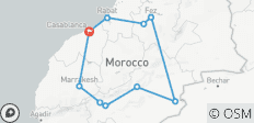  Grand tour du Maroc de luxe : Villes impériales et désert du Sahara - 14 jours - 10 destinations 