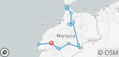  Circuito de 12 días por Marruecos desde Tánger: de Norte a Sur - 13 destinos 