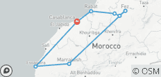  Découvrir le Maroc : Circuit de 12 jours au Maroc depuis Casablanca - 8 destinations 