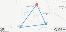  Circuito de 2 días al triángulo de oro de Agra y Jaipur desde Nueva Delhi - 5 destinos 