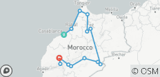  Circuito para descubrir Marruecos desde Casablanca-11 días - 14 destinos 