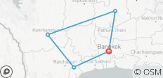  Trésors historiques et fluviaux de Kanchanaburi et Ayutthaya 3 jours - Circuit privé - 5 destinations 