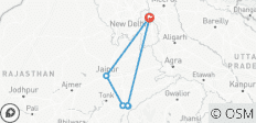  Visite de Delhi, Jaipur et Ranthambore en train - 7 destinations 