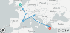  London to Santorini (Standard, Start London) - 12 destinations 
