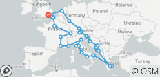  Aventurero Europeo (Plus, Inicio Londres, 37 Días) - 39 destinos 